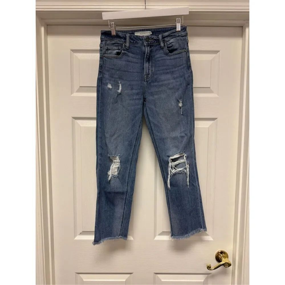 Hidden Zoey Classic Distressed Mon Jeans sz 27. EUC